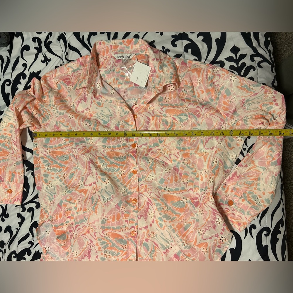 NWT Davi&Dani Women's Multicolor Patterned Top& Shorts- size xl - Picture 6 of 13